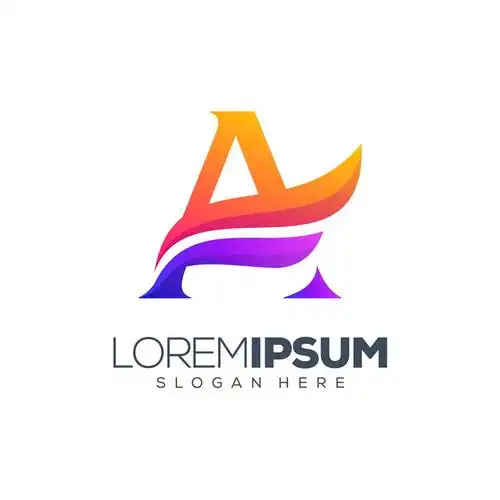 创意大写字母a变形组成的logo设计方案免抠矢量图素材