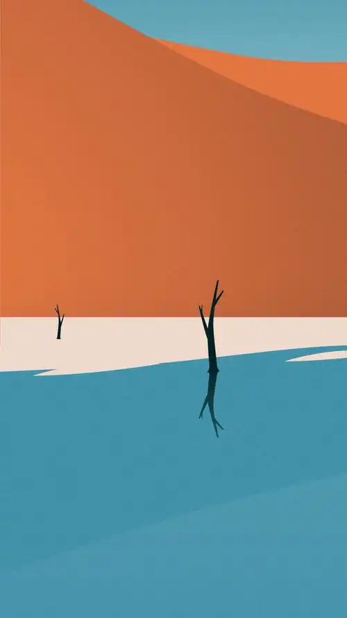 简约艺术插画手机壁纸-创意-手机壁纸下载-美桌网