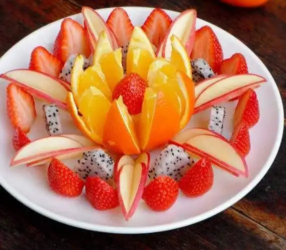 水果摆盘图片太诱人食欲了