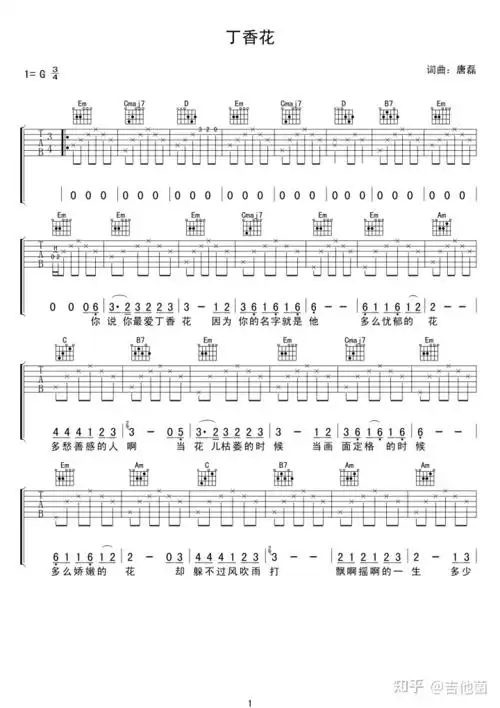 吉他初学者必会的10首简单吉他谱