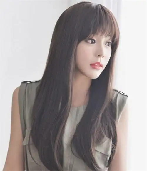 韩国特流行长直发发型,直发发型气质爆棚
