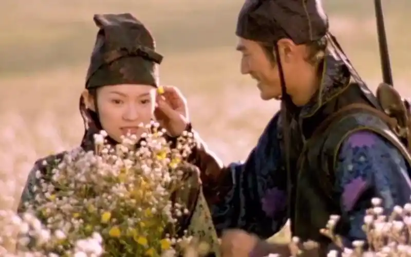 十面埋伏章子怡金城武凄美爱情故事你说会带我来山野烂漫之处