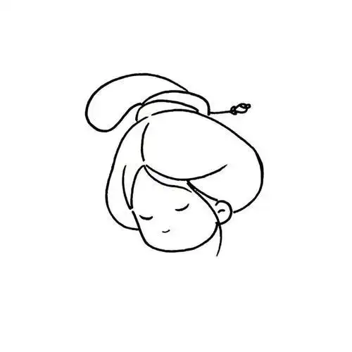 古代美女简笔画简单又漂亮教程