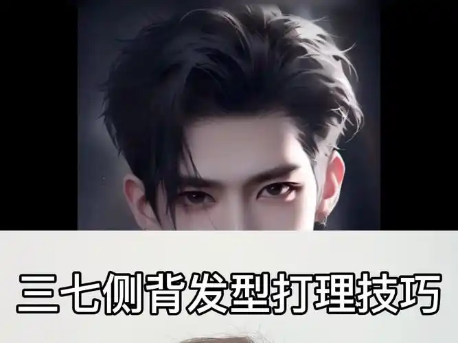 三七侧背发型打理技巧