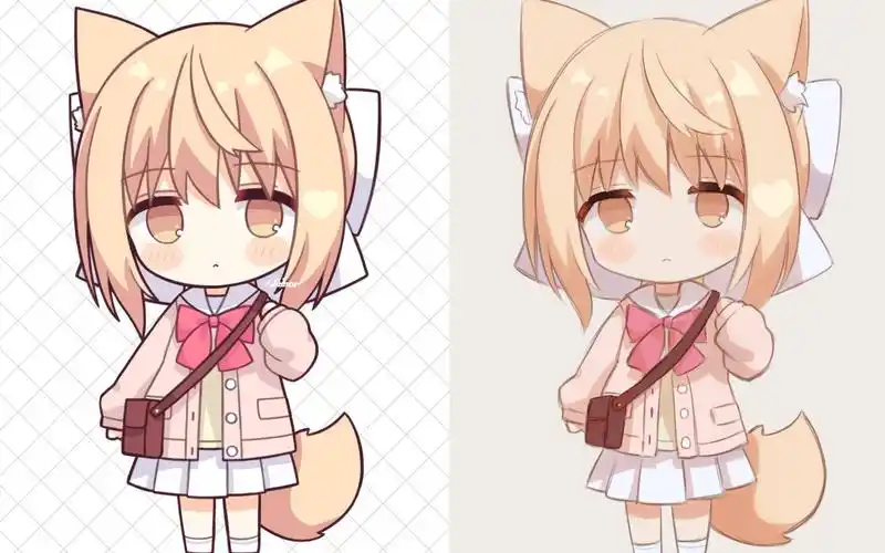 【绘画】猫耳娘的临摹画