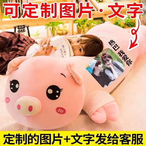 正品猪猪公仔抱枕女生睡觉生日礼物毛绒玩具可爱床上布偶娃娃玩偶