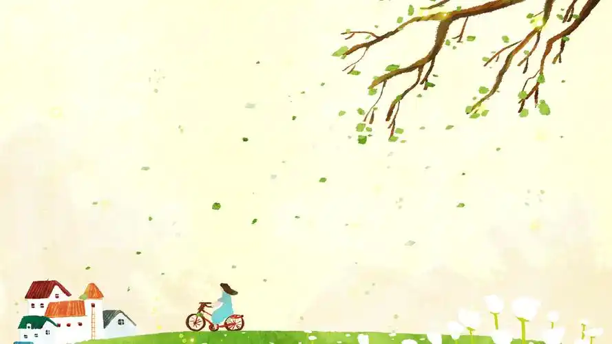春天唯美卡通插画壁纸
