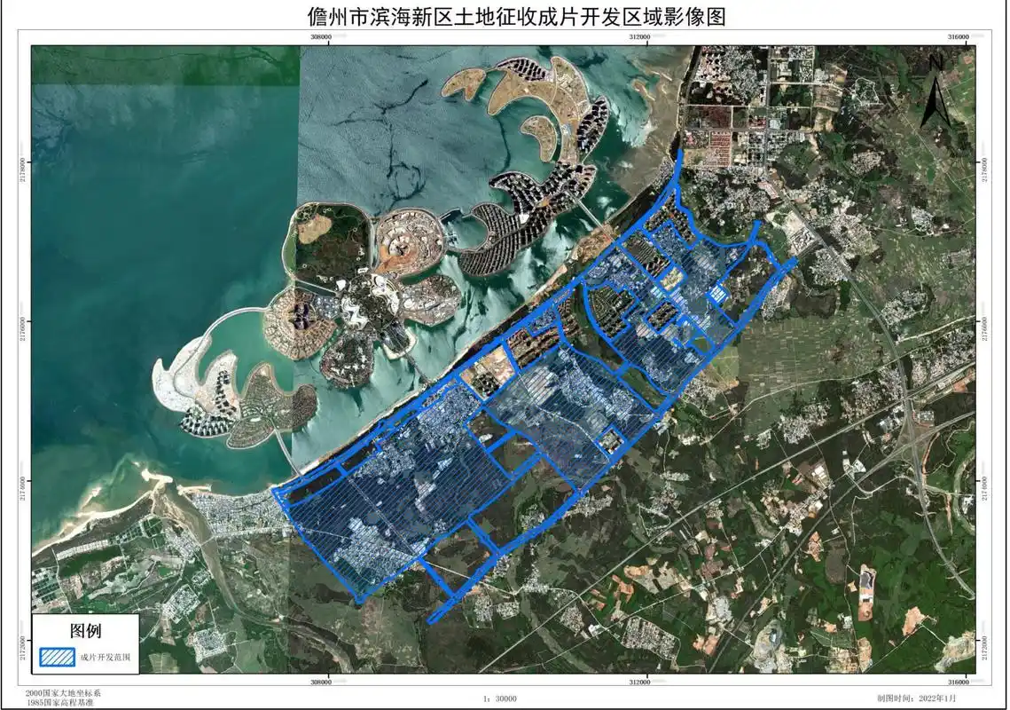 儋州滨海新区成片开发方案公示,规划面积862.2544公顷!