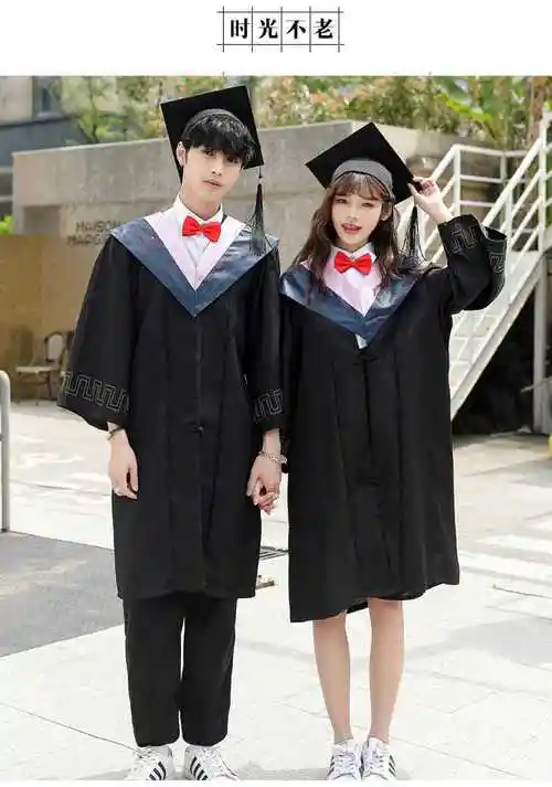 精品直发学位学士服毕业礼服大学生男女学院风工科本科文科硕士博士