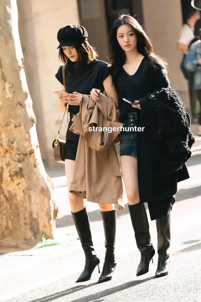 春日街头穿搭.#街拍 #路人视角 #时髦精 #ootd穿搭  - 抖音