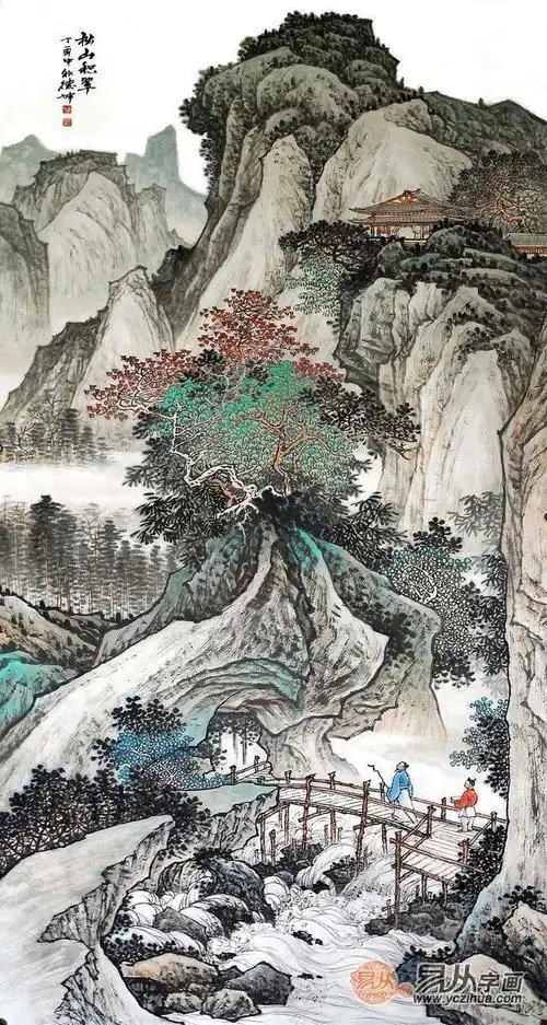 林德坤艺术欣赏 林德坤精品山水画欣赏(可定制)