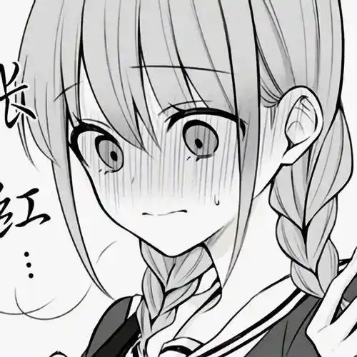 黑白线稿动漫头像