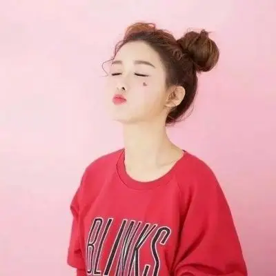 双丸子头女生头像