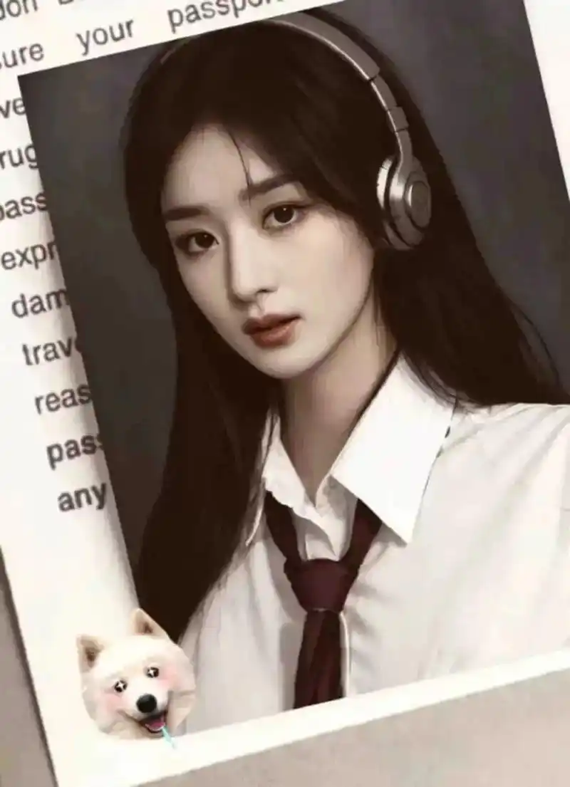 赵丽颖 #又美又飒 #证件照片 - 抖音