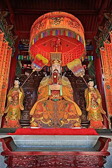 玉皇大帝塑像图片_玉皇大帝塑像高清图片_全景视觉