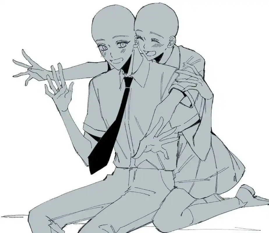 【绘画素材】学院风白衬衫的少年与飞舞的裙角总幻想着那段时 - 抖音