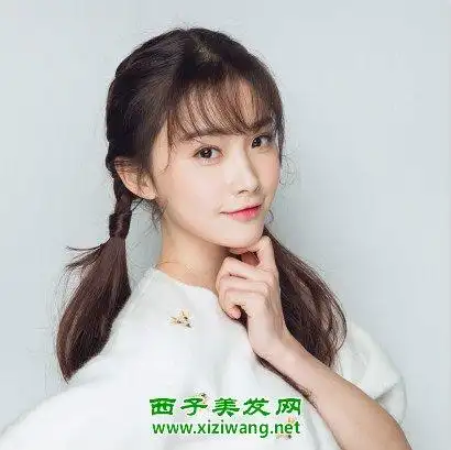 经常扎马尾留什么刘海 五款适合马尾刘海发型(3)_马尾辫发型_西子美发