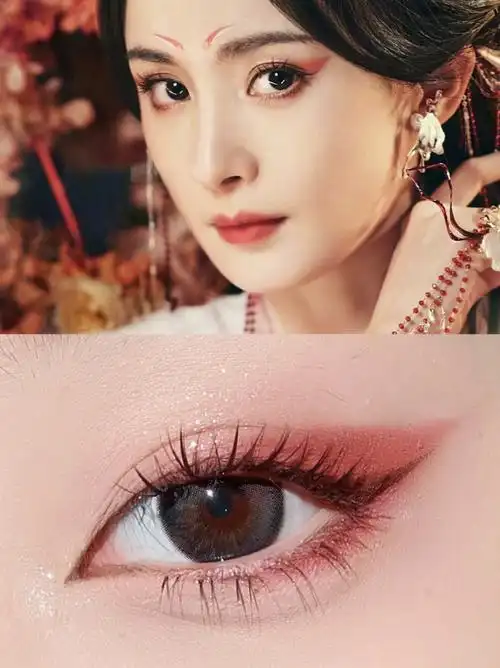 02杨幂小狐妖灵感仿妆钓系魅惑狐狸眼妆