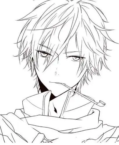 笔画男孩帅气图片大全帅气男生简笔画全身画细节动漫人物简笔画男帅气