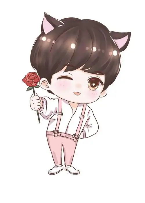 蔡徐坤手绘漫画人物