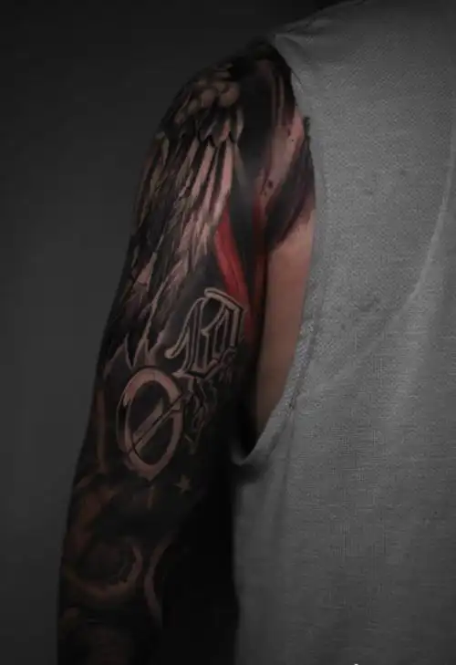 花臂纹身图案男生帅气超好看的花臂纹身8