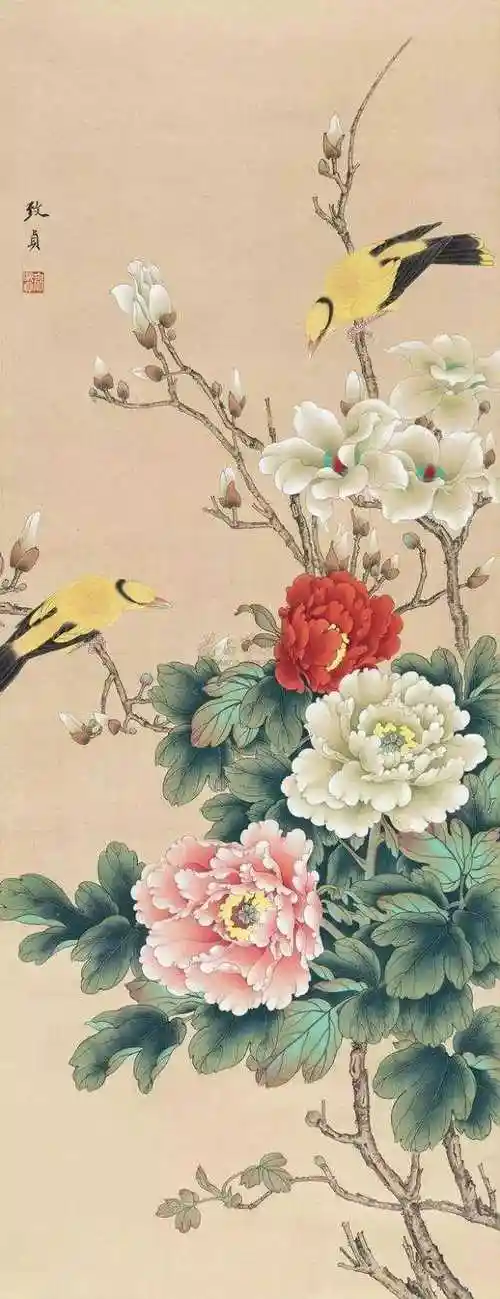 150幅国画牡丹花开正艳富贵逼人