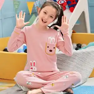 小女孩儿童纯棉7睡衣9全棉10女童11长袖12秋天13春秋季14套装15岁