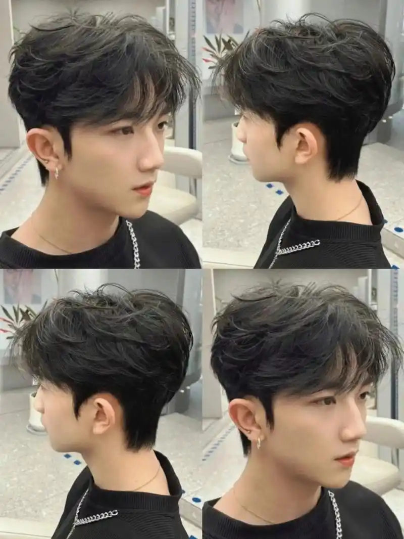 微分碎盖 超帅男士韩式气垫烫~乌鲁木齐男士烫发推荐乌鲁木齐男生烫发