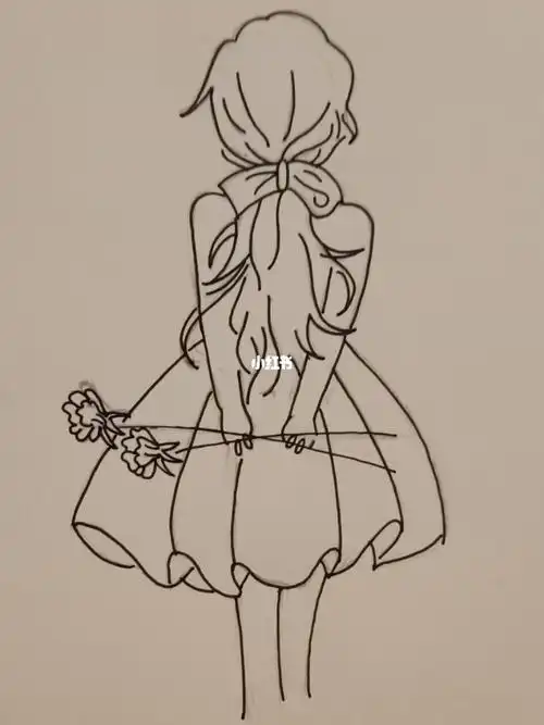 女孩背影简笔画78简笔画文化绘画少女背影简笔画简笔画简笔画教程文化