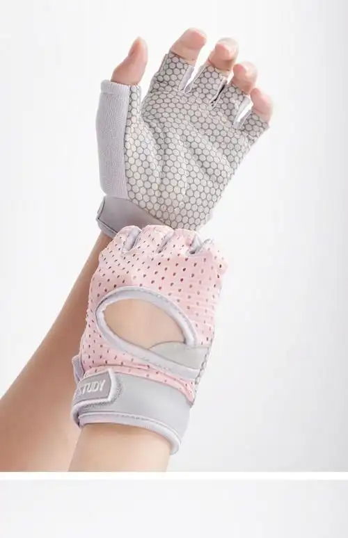 健身手套防起茧女运动防滑瑜伽单车器械训练护腕单杠半指耐磨夏季