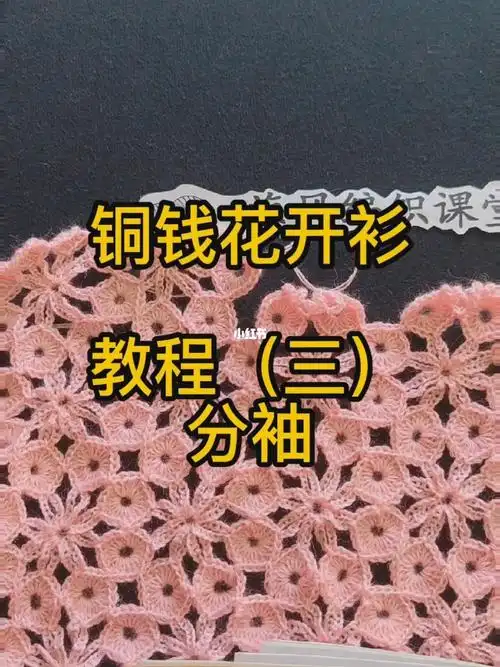 铜钱花开衫教程三分袖