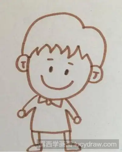 小男孩的画法教程