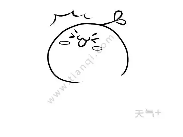 团子简笔画画法可爱的糯米团简笔画团子简笔画大全可爱长颜草团子简笔