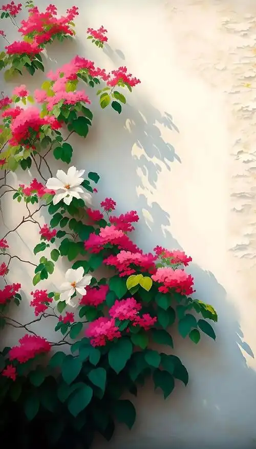 花卉壁纸,晓看红湿处,花重锦官城