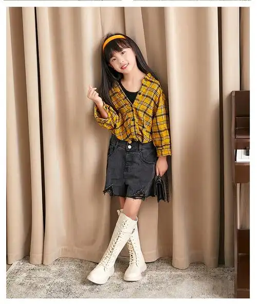 儿童高筒靴小女孩长靴公主中大童皮鞋白色显高棉靴女童马丁靴米白色单