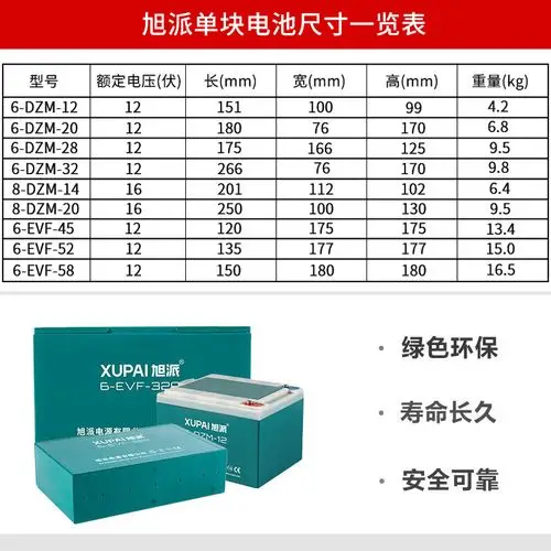 旭派电动车电池两轮电瓶车电瓶48v28a60v20a72v84v96雅迪绿源台铃