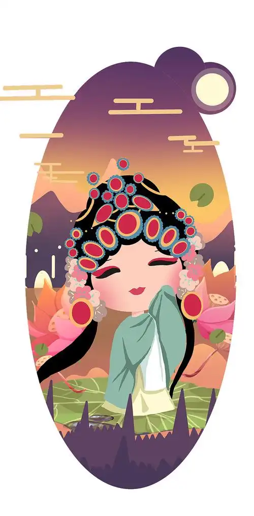 盐城淮剧旦角姐妹花人物设定插图