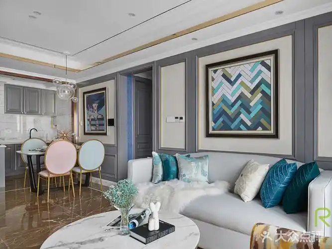 98平米三室户混搭风格图片大全