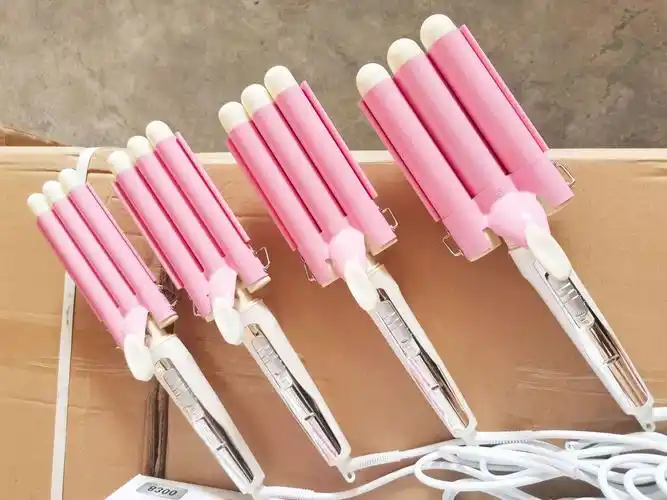 飘顺大波浪蛋卷头三棒卷发棒 大号蛋卷棒 三管电卷棒一件代发