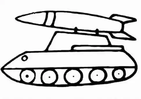 导弹简笔画 导弹简笔画图片大全