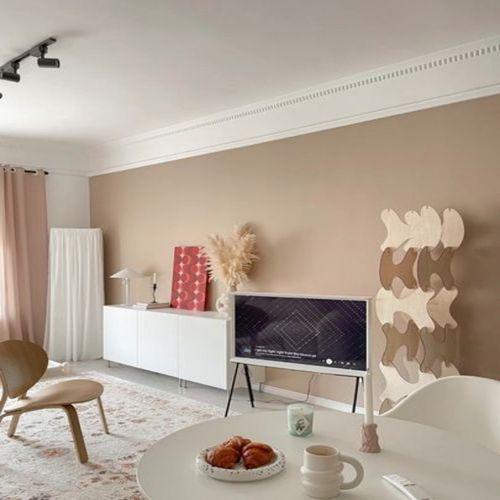 内墙水性涂料竹炭环保布莱肯棕房间客厅电视墙背景色无甲醛无异味