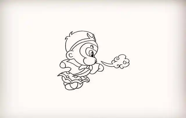 画简笔画腾云驾雾的孙悟空怎样画简笔画腾云驾雾的孙悟空简笔画课堂