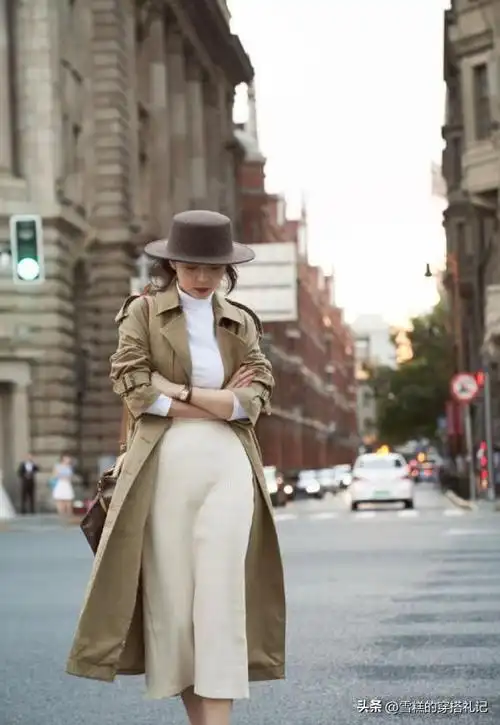 会穿风衣的女人才是真高级学三木博主这样搭想不美都难