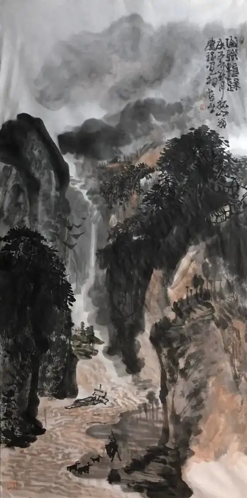 大写意山水笔墨的豪放与气魄