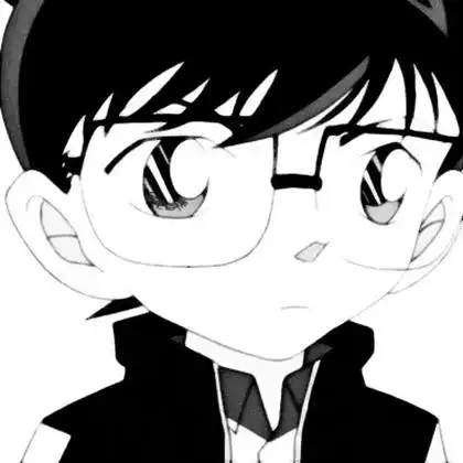 名侦探柯南黑白头像图片