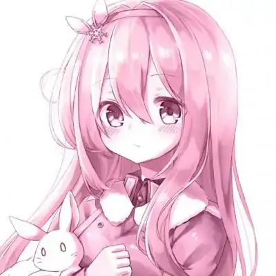 粉色系女生头像动漫粉色系少女心二次元软妹图片