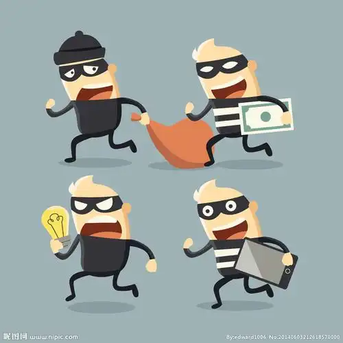 盗贼小偷坏蛋设计图__卡通设计_广告设计_设计图库_昵图网nipic.com