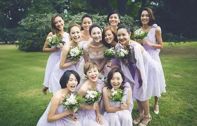 付辛博颖儿大婚伴娘团实力抢镜!