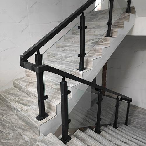 304不锈钢立柱 钢化玻璃栏杆楼梯扶手室内室外自装围栏阳台护栏