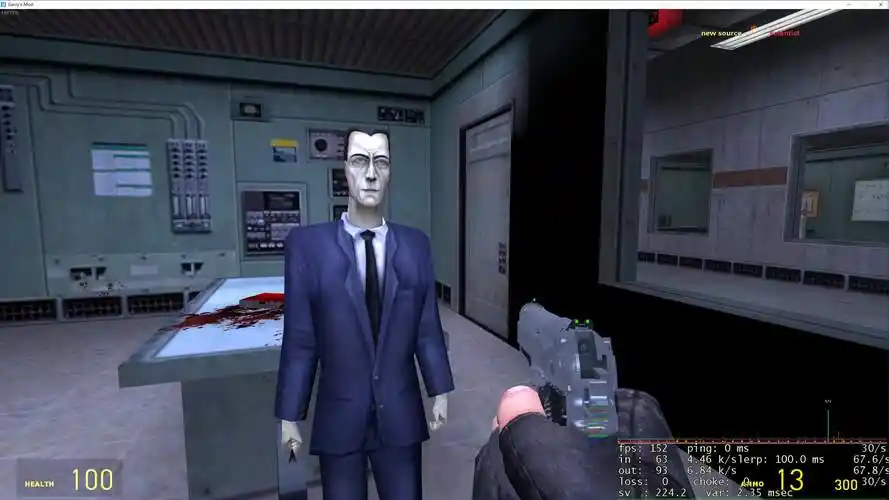 半条命1的gman可以免疫一切杀伤系武器